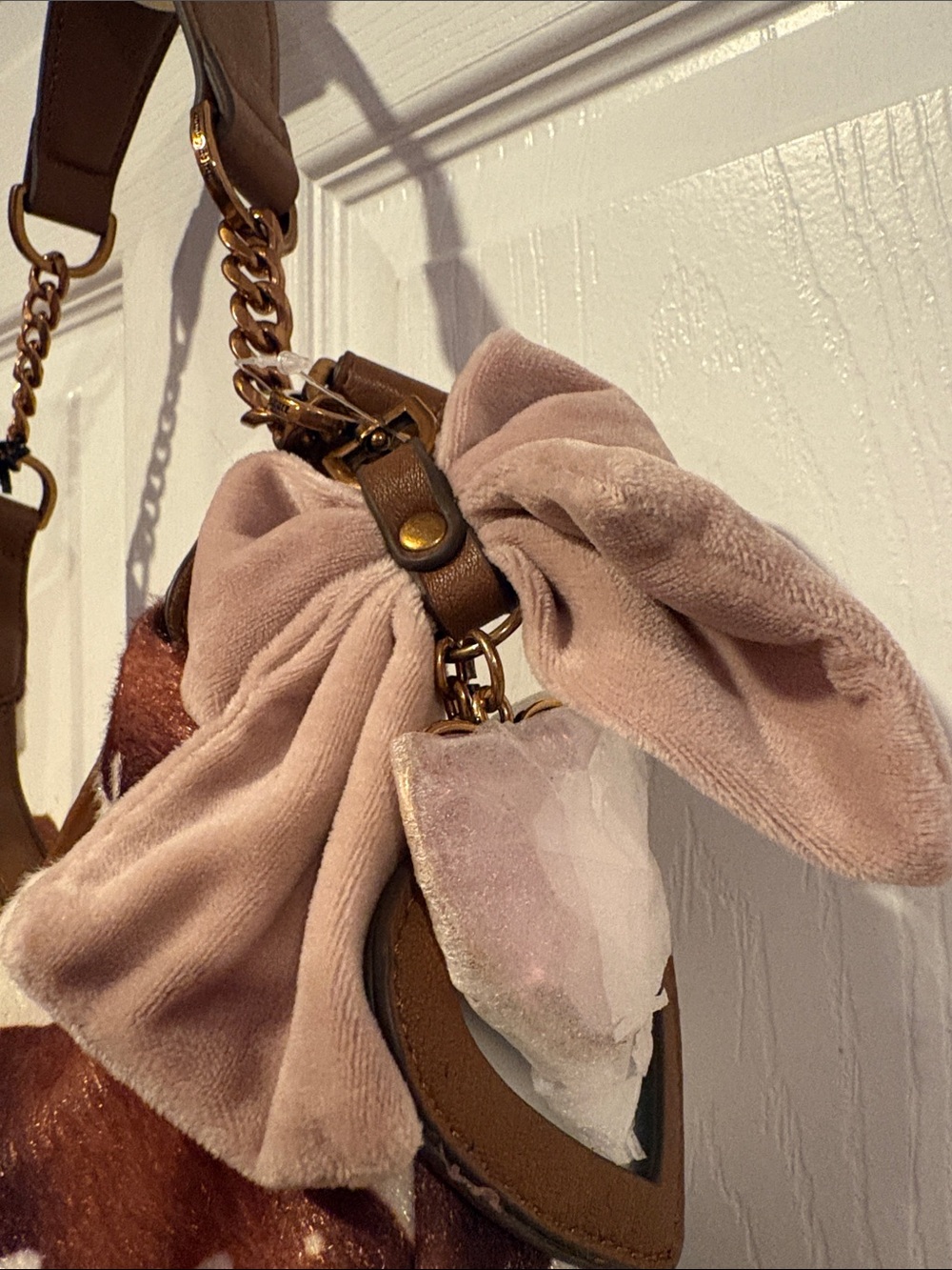 BNWT Viral Rare Juicy Couture Brown & White Cowhide Print Hobo Bag - Picture 2 of 8